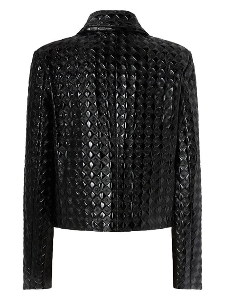 PINKO Classic Black Quilted Jacket with Pockets