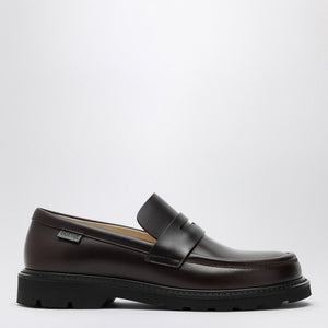 LOEWE Elegant Brown Leather Moccasins