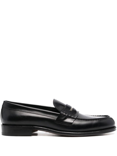 DSQUARED2 Men's Black Beau Loafers for FW23