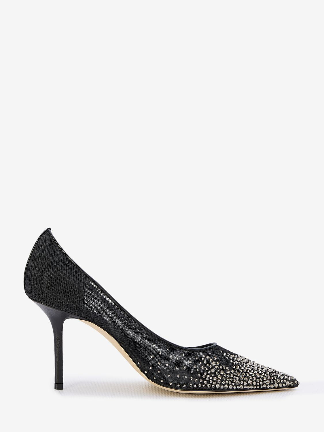 JIMMY CHOO Mesh Love Pumps with Dégradé Crystal Embellishment