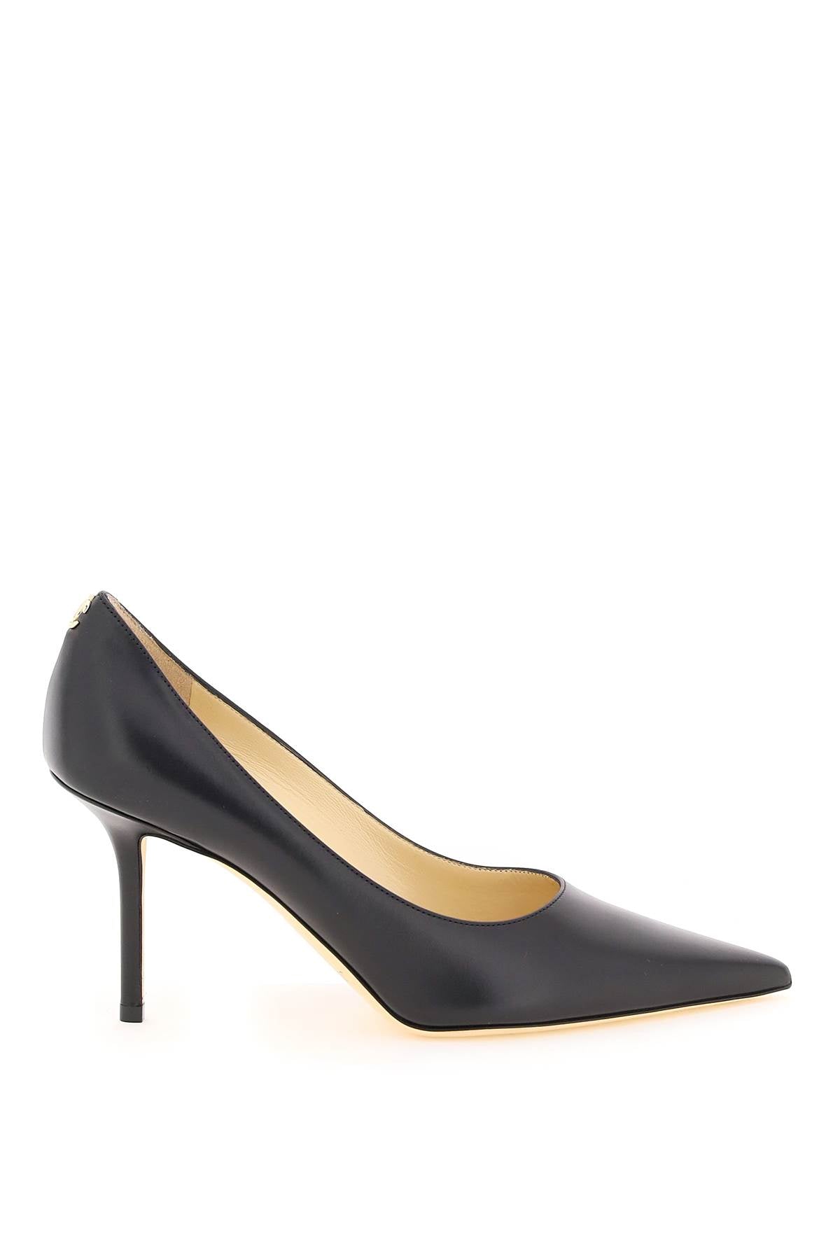 JIMMY CHOO Calfskin Pumps with JC Emblem