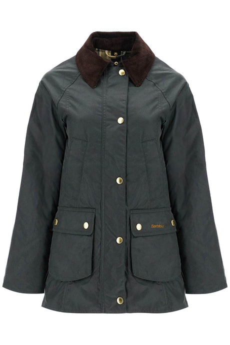 BARBOUR Modern Waxed Jacket with Slim Fit - Women's Hip Length