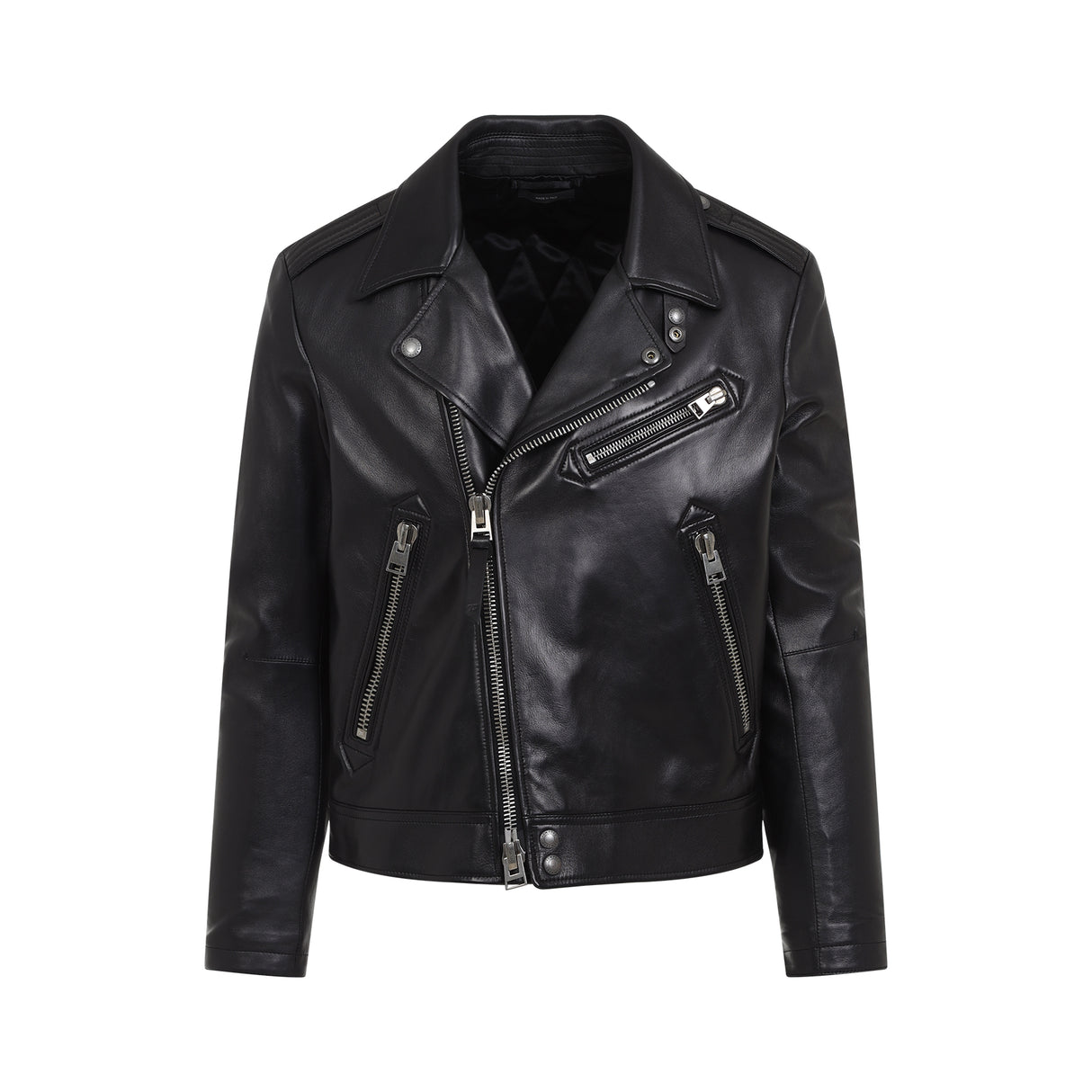 TOM FORD Lamb Leather Biker Jacket for Men - Stylish Outerwear