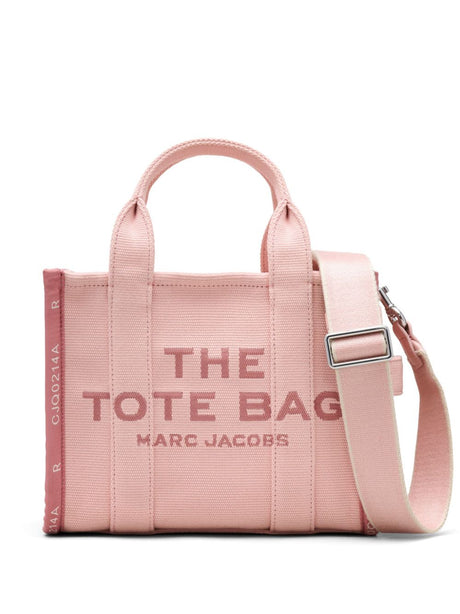 MARC JACOBS Light Pink Jacquard Logo Handbag