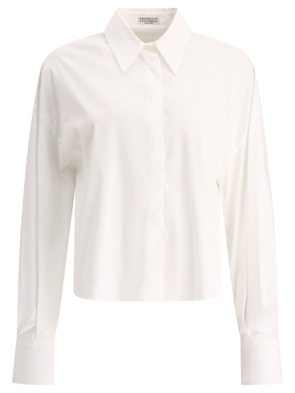 24SS White Women's Shirt by Brunello Cucinelli