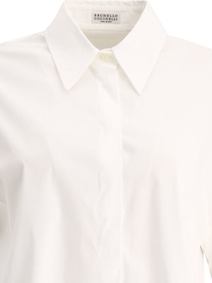 24SS White Women's Shirt by Brunello Cucinelli