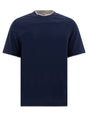 BRUNELLO CUCINELLI Men's Faux Layering T-Shirt - Regular Fit