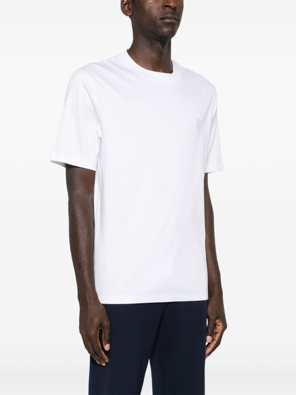 BRUNELLO CUCINELLI Classic Cotton Logo Tee