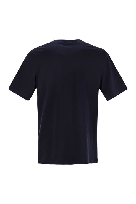 BRUNELLO CUCINELLI Timeless Cotton T-Shirt with Paris Print for Men