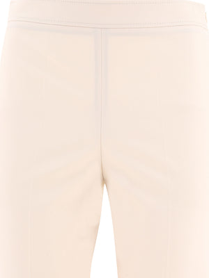 BRUNELLO CUCINELLI Women's White Straight Pants for the 2024 Summer Season