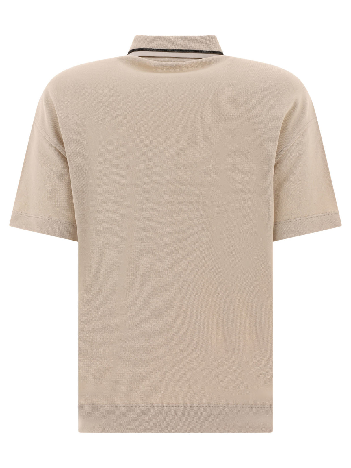 BRUNELLO CUCINELLI Beige Short Sleeve Polo Shirt for Women | 24SS Collection