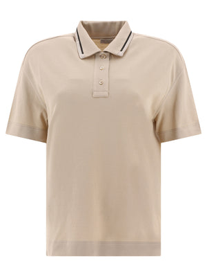 Áo Polo Nữ Tay Ngắn Màu Beige | Bộ Sưu Tập 24SS