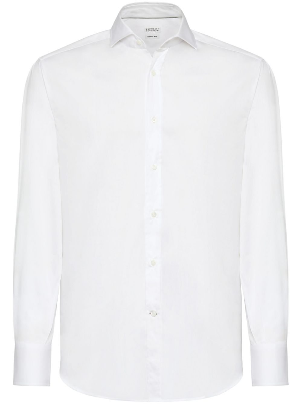 BRUNELLO CUCINELLI Classic White Cotton Button-Up Shirt for Men - SS25