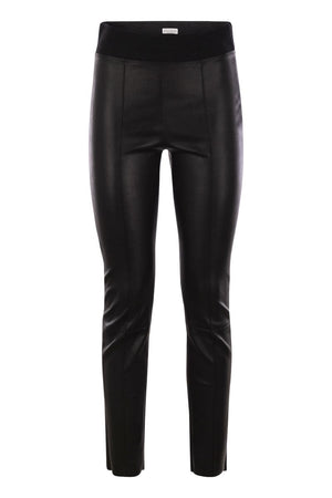 BRUNELLO CUCINELLI Skinny Fit Stretch Nappa Leather Trousers