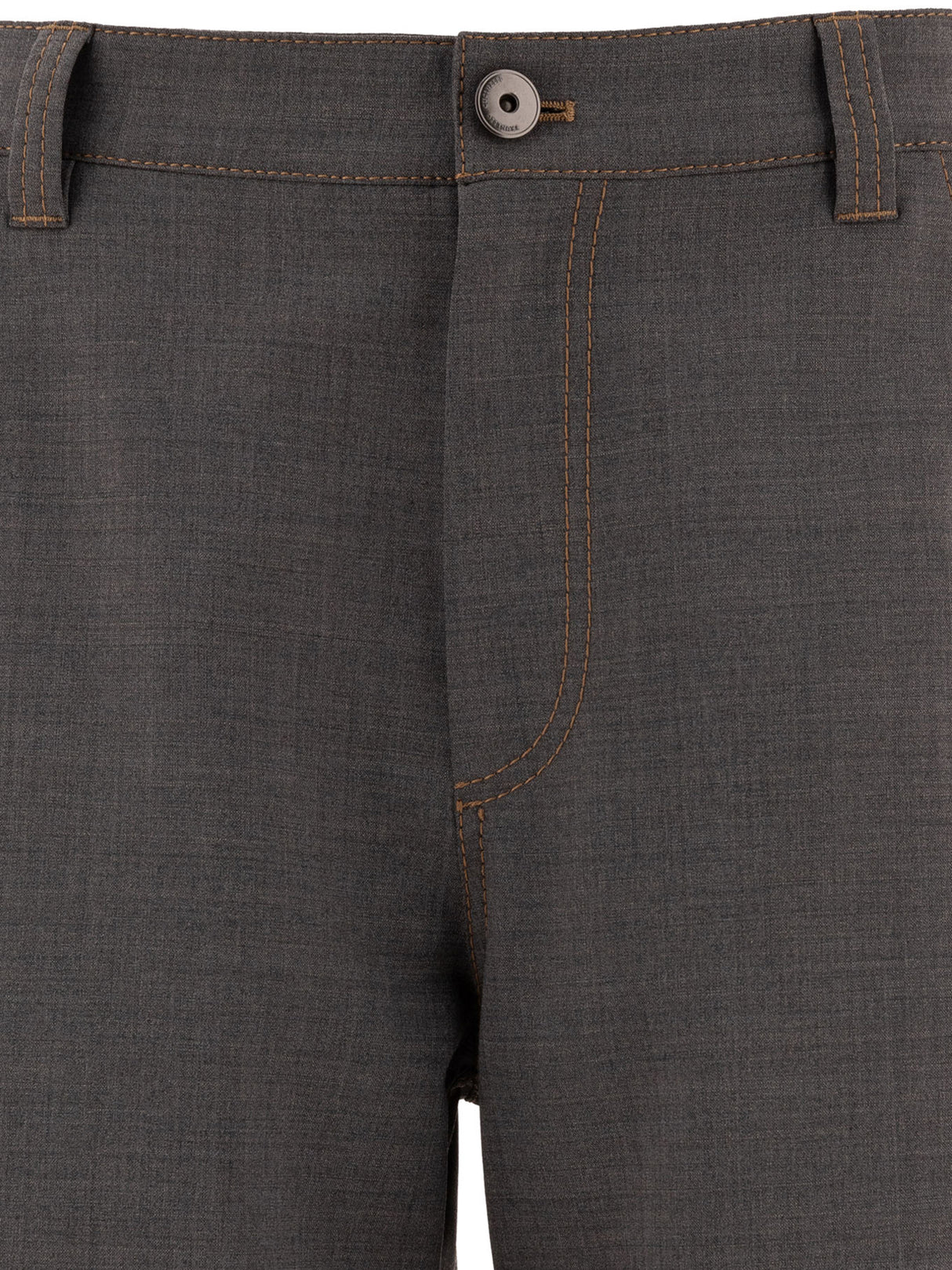 BRUNELLO CUCINELLI Soft Curved Wool Trousers - Regular Fit, High Rise