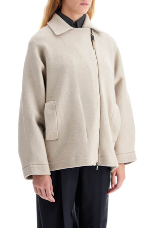 Áo khoác len mỏng Oversized bằng Cashmere