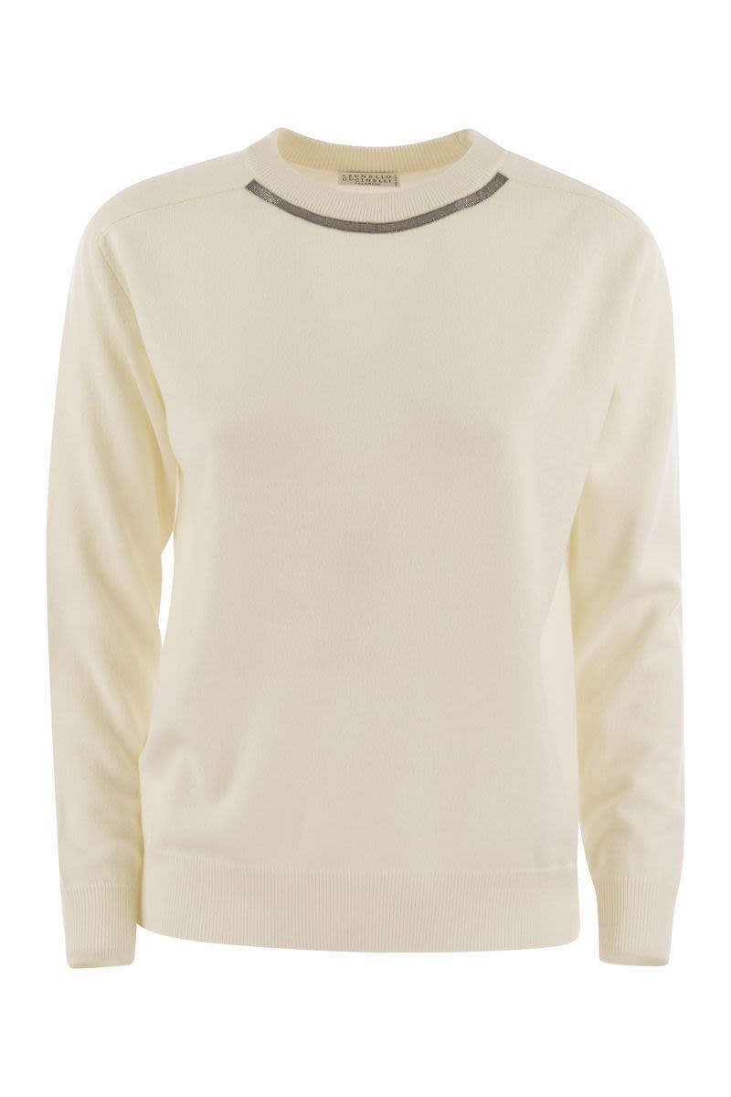 BRUNELLO CUCINELLI Luxury Pure Cashmere Crewneck Sweater