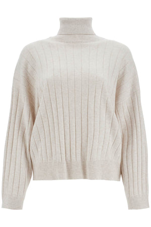 BRUNELLO CUCINELLI High Neck Cashmere Pullover for Women