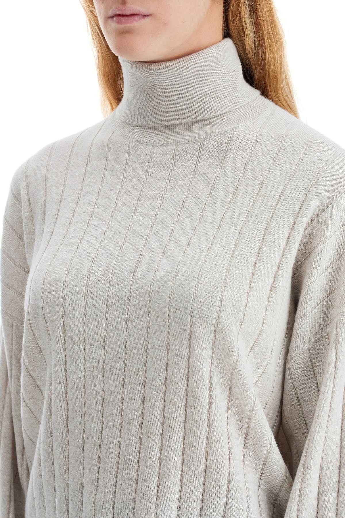 BRUNELLO CUCINELLI High Neck Cashmere Pullover for Women