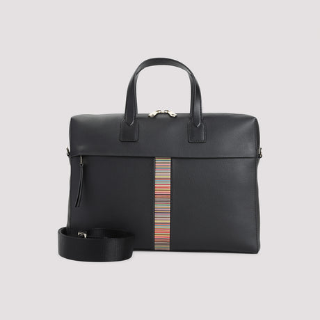 PAUL SMITH Folio Mini Leather Handbag - 37cm x 26cm x 6cm