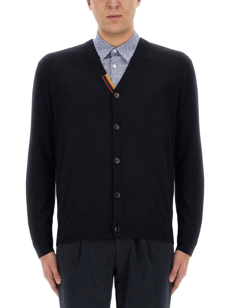 PAUL SMITH V-Neck Cardigan - Regular Fit, Size L