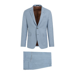 PAUL SMITH Blue Wool Suit for Men - SS24 Collection