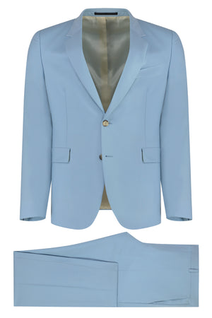 PAUL SMITH Men's Light Blue Wool and Mohair Suit for SS23