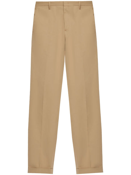 PAUL SMITH Green Organic Cotton Trousers for Men