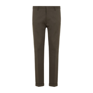 PAUL SMITH Green Organic Cotton Trousers for Men