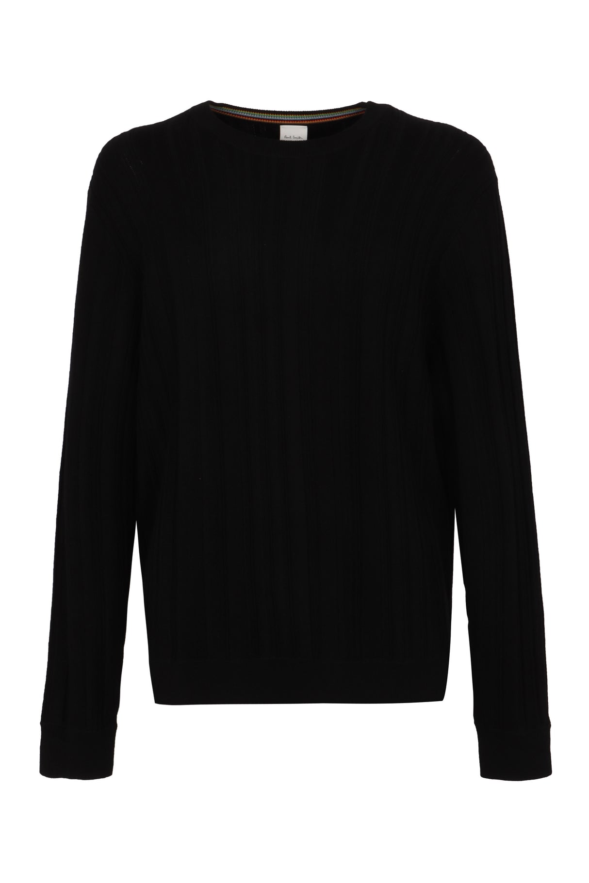 PAUL SMITH Men's Black Merino Wool Sweater for FW23