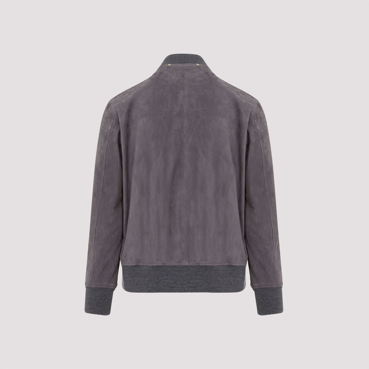 PAUL SMITH Modern Grey Suede Bomber Jacket for Men