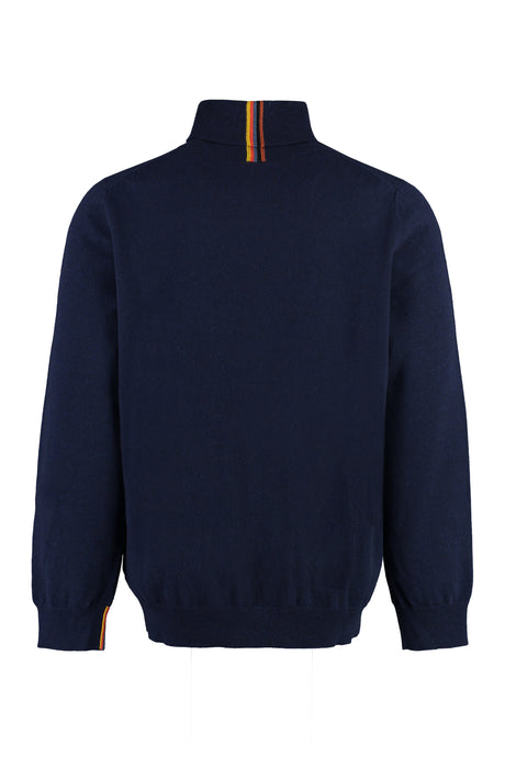 PAUL SMITH Luxurious Men's Cashmere Turtleneck Sweater for FW23