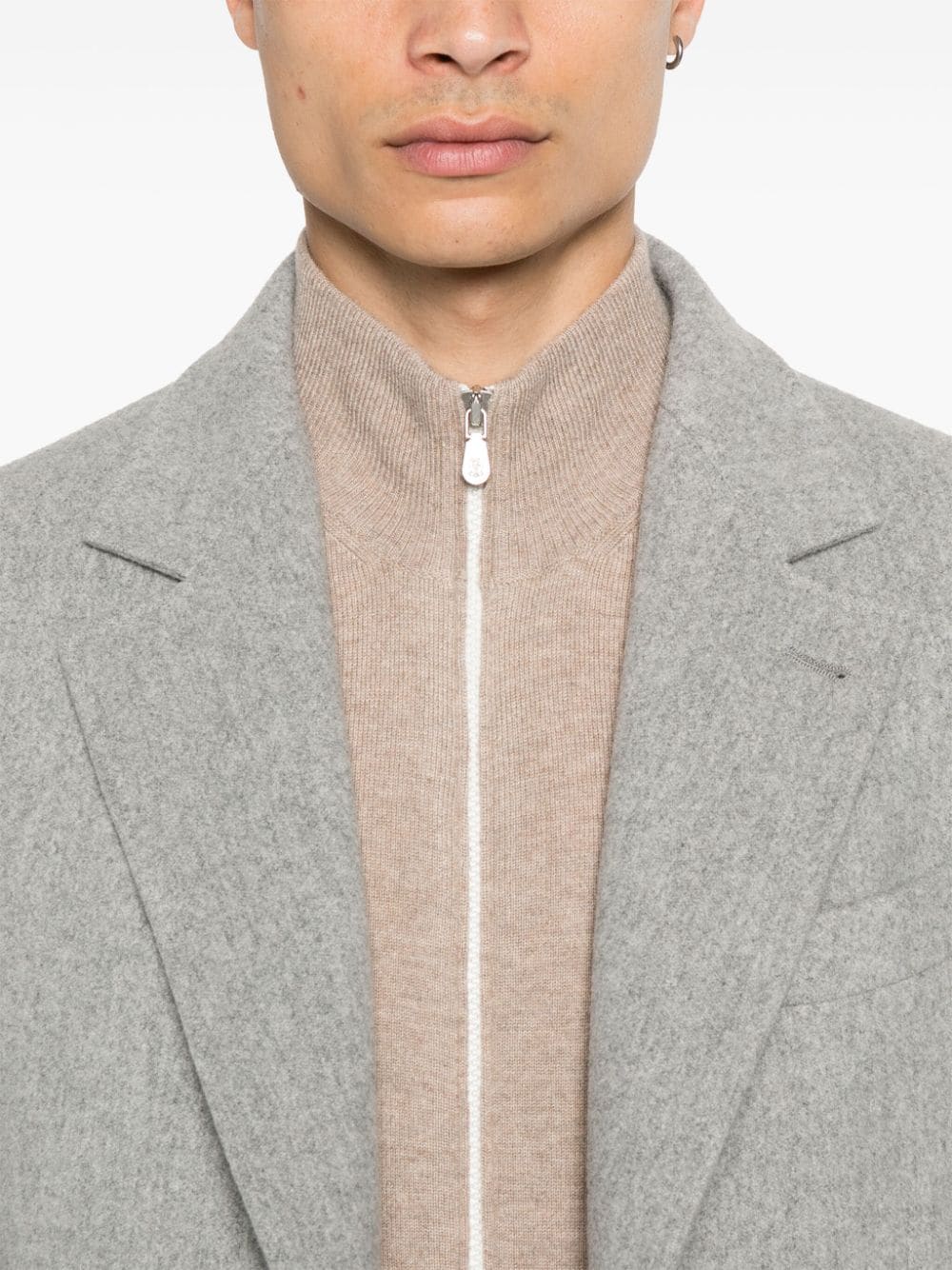 BRUNELLO CUCINELLI Luxury Cashmere Zip Cardigan