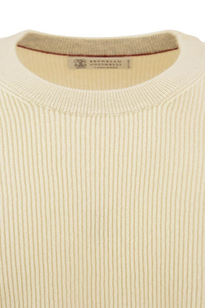 BRUNELLO CUCINELLI Classic Cashmere Crew Neck Sweater