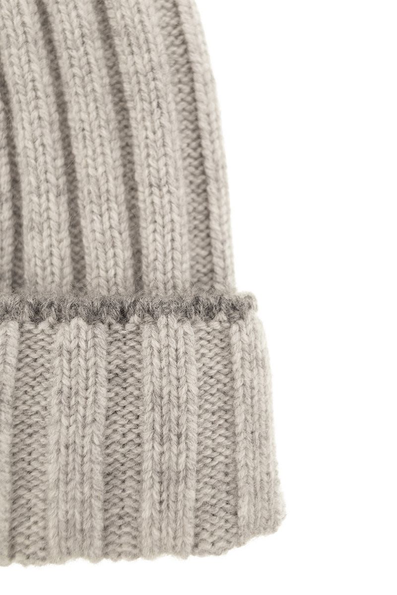 BRUNELLO CUCINELLI Classic Ribbed Cashmere Knit Beanie