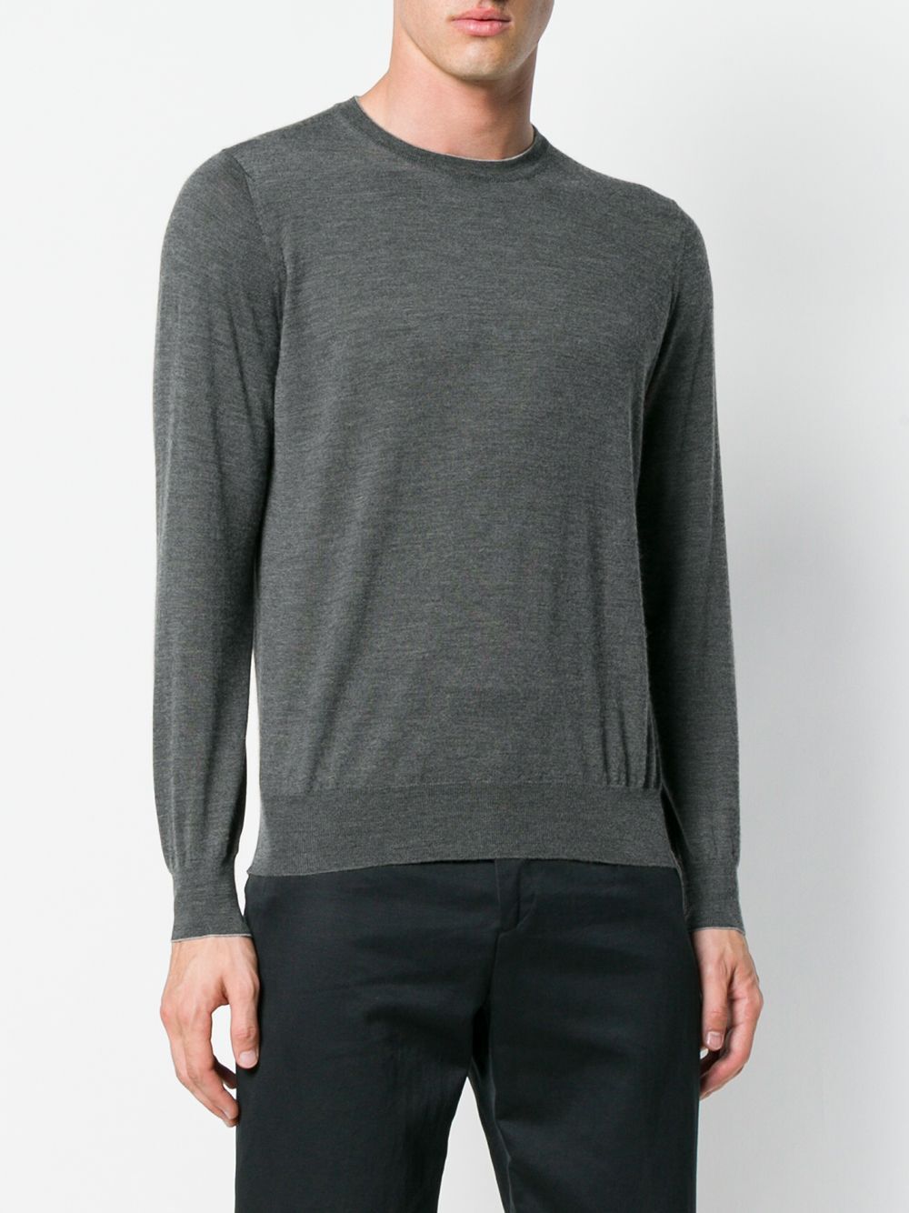 BRUNELLO CUCINELLI Cashmere Silk Crew Neck Sweater for Men - Fall/Winter 2024