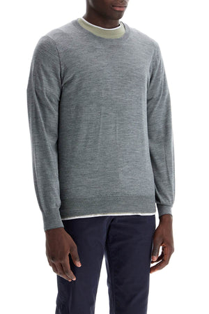 BRUNELLO CUCINELLI Men's Grey Cashmere Sweater for FW23