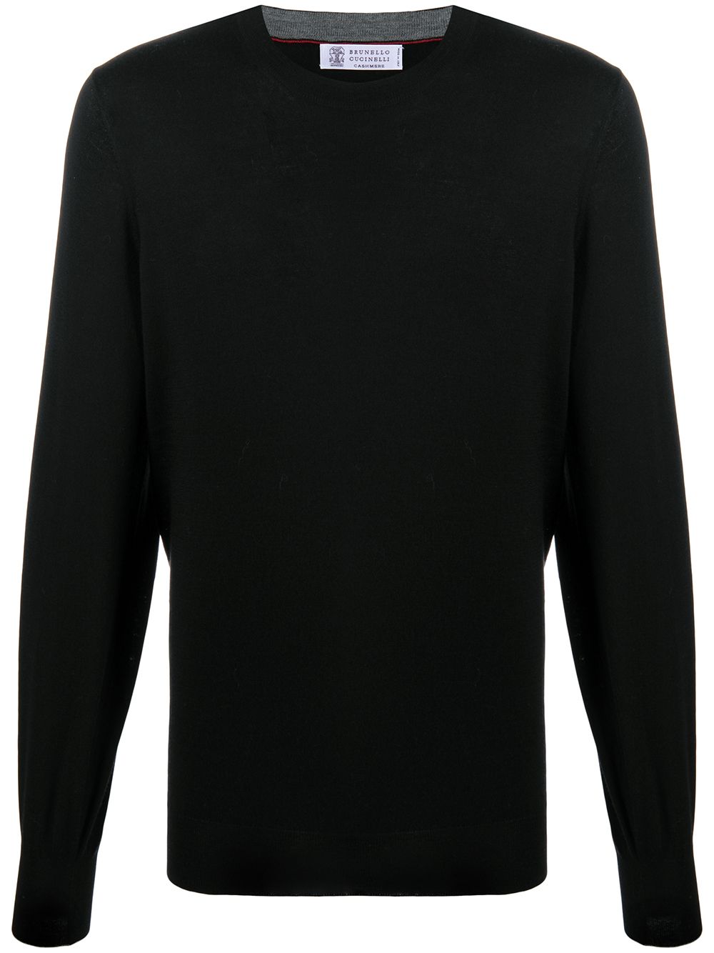 BRUNELLO CUCINELLI Elegant Black Wool-Cashmere Crewneck Sweater