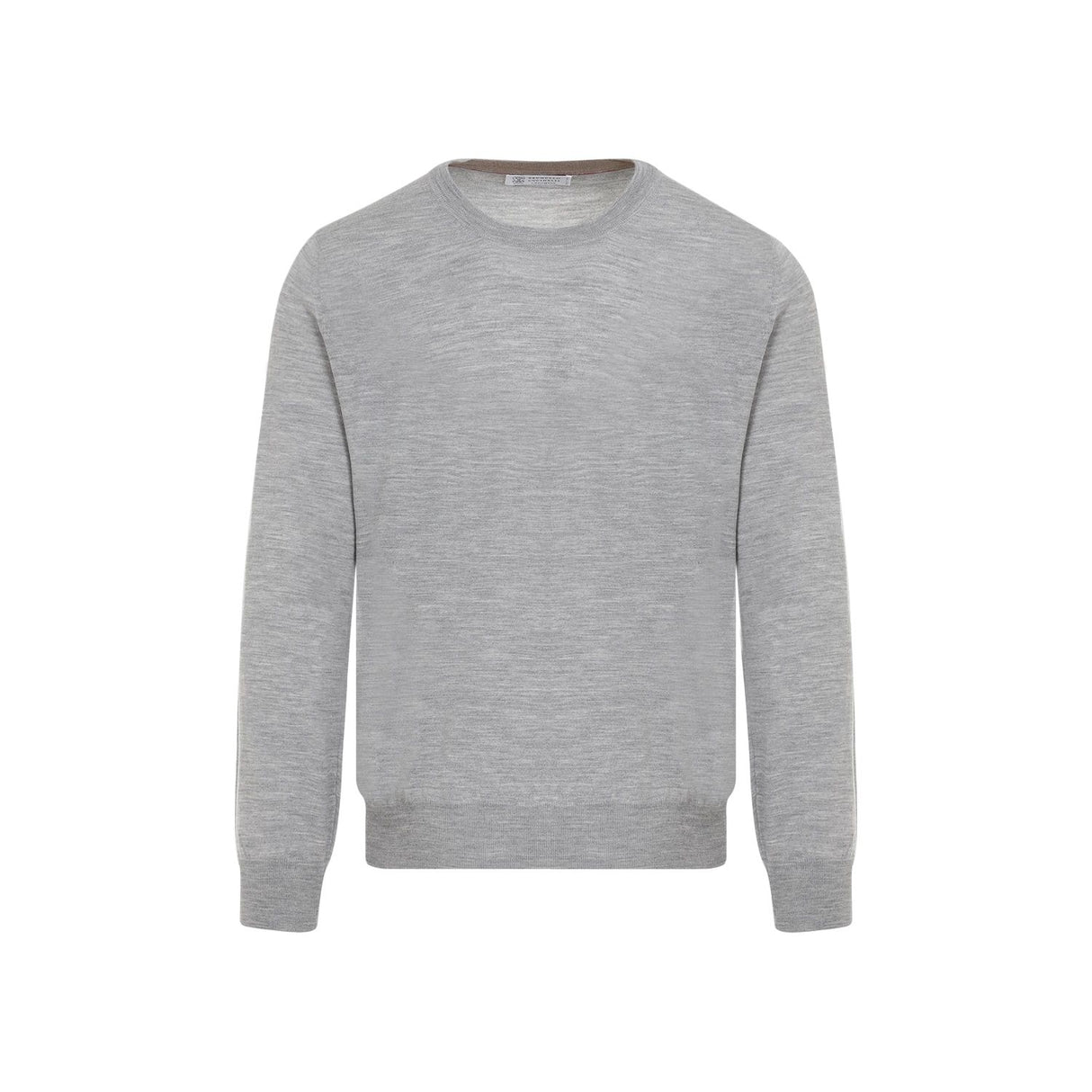 BRUNELLO CUCINELLI Men's Grey Cashmere Sweater for FW23