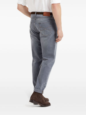 BRUNELLO CUCINELLI Iconic Fit Denim Jeans - Beluga Grey