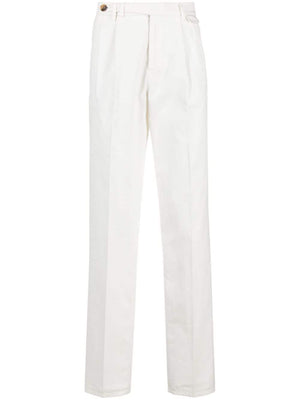 BRUNELLO CUCINELLI Cropped Straight-Leg Cotton Trousers for Men