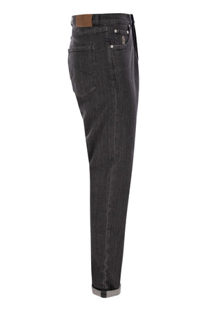 BRUNELLO CUCINELLI Iconic Fit Five-Pocket Denim Trousers for Men