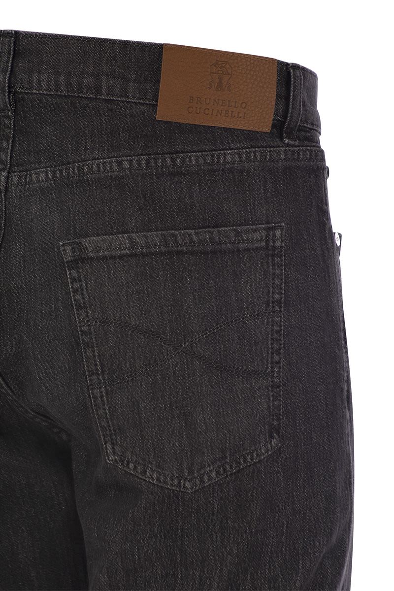 BRUNELLO CUCINELLI Iconic Fit Five-Pocket Denim Trousers for Men