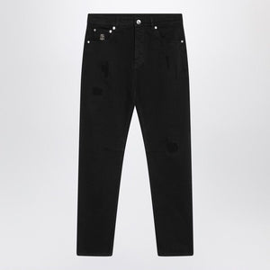 BRUNELLO CUCINELLI Classic Black Cotton Trousers for Men