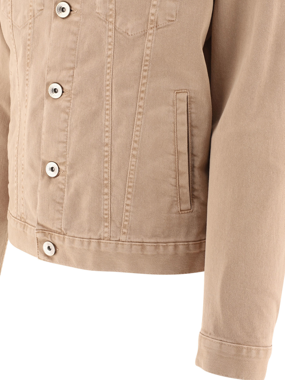 BRUNELLO CUCINELLI 2024 Men's Beige Jacket for Spring/Summer 24 from Italian Fashion House