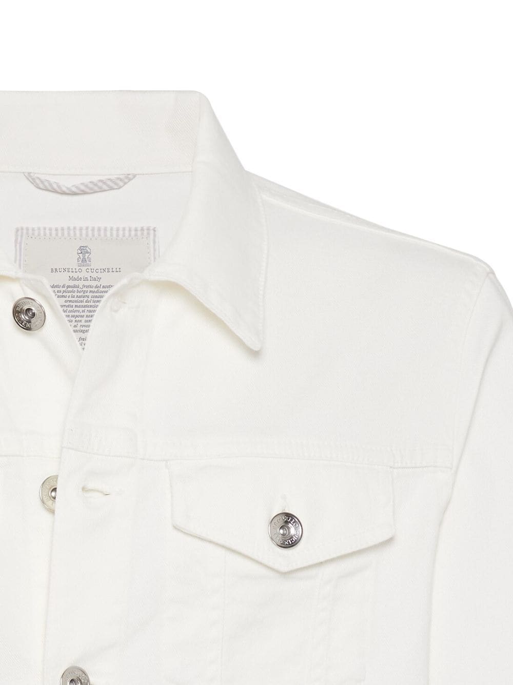 BRUNELLO CUCINELLI White Men's 2024 Spring/Summer Jacket