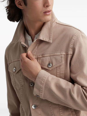 BRUNELLO CUCINELLI 2024 Men's Beige Jacket for Spring/Summer 24 from Italian Fashion House