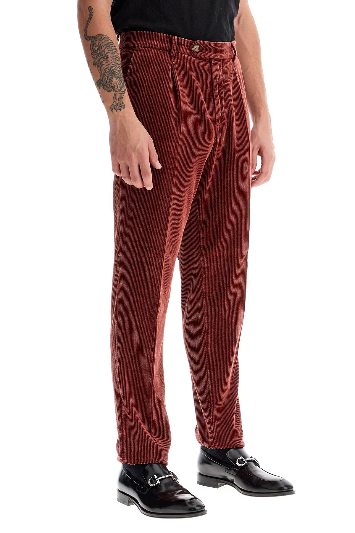 BRUNELLO CUCINELLI Comfortable Tapered Corduroy Leisure Fit Pants (IT Size 48)