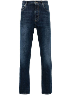 BRUNELLO CUCINELLI Classic Mid-Rise Straight Leg Denim Jeans