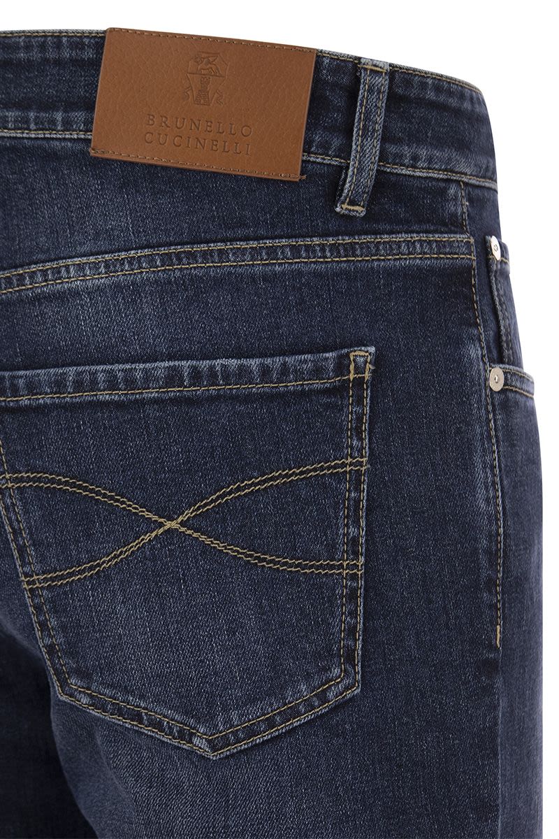 Quần Jeans Cotton Xanh Đậm